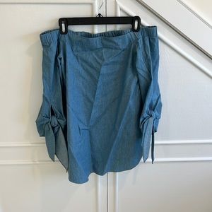 Club Monaco off the shoulder top 3/4 sleeve